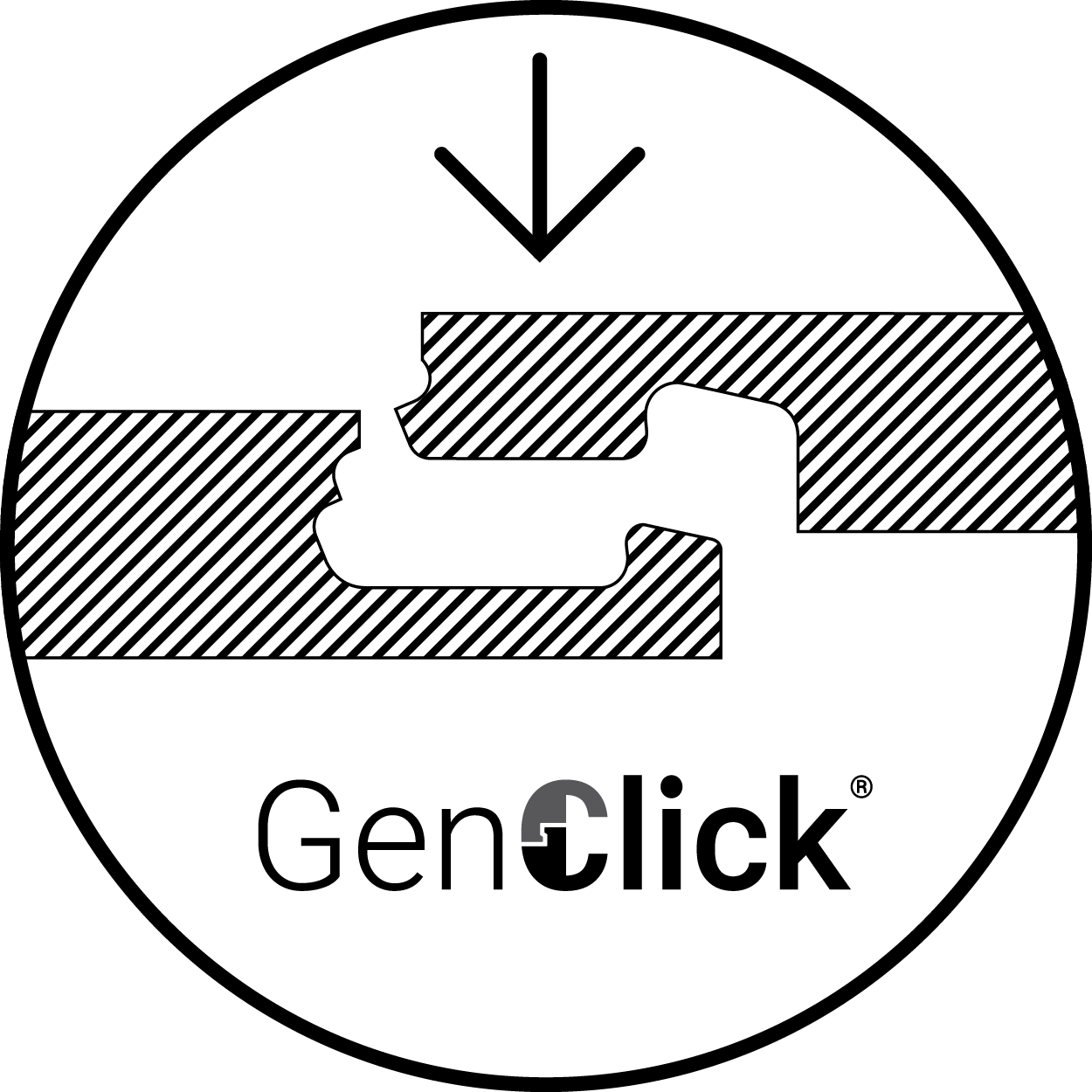 Une icône illustrant la technologie brevetée GenClick®.